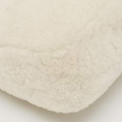 Prada White Shearling Fur Re-Edition 2000 Bag
