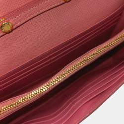 Prada Pink Saffiano Leather Mini Crossbody  Bag