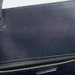 Prada Textured Metallic Leather Tote Bag