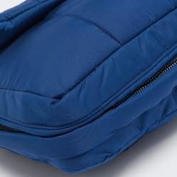 Prada Blue Nylon Bomber Chain Shoulder Bag