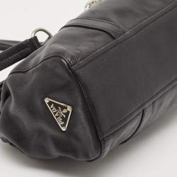 Pre Owned Prada Black Leather Easy Shoulder Bag