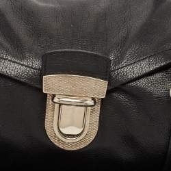 Pre Owned Prada Black Leather Easy Shoulder Bag