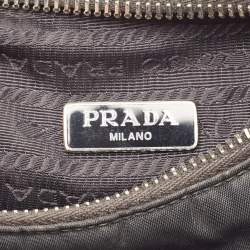 Prada Black Nylon and Leather Re-Edition 2005 Shoulder Bag