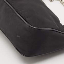 Prada Black Nylon and Leather Re-Edition 2005 Shoulder Bag