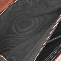 Pre Owned Prada Metallic Leather Monochrome Crossbody Bag