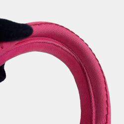 Prada Pink Canvas Canapa Shoulder Tote Bag 
