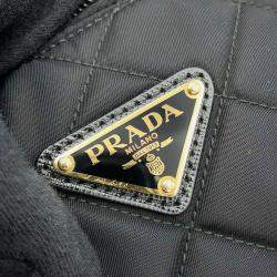 Prada Black Nylon Quilted Handbag 