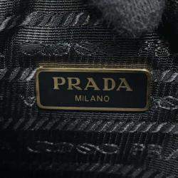 Prada Black Nylon Quilted Handbag 