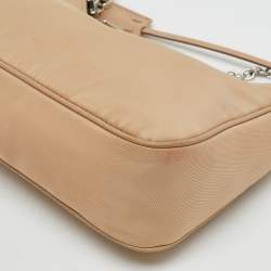 Prada Beige Nylon Re-Edition 2005 Shoulder Bag