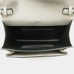 Prada White Mini Saffiano Envelope Crossbody