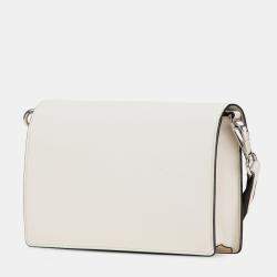 Prada White Mini Saffiano Envelope Crossbody