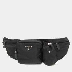 Prada Black Tessuto Montagna Belt Bag