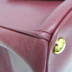 Prada Wine Saffiano Leather Shoulder Bag 
