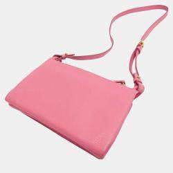 Prada Pink Vitello Daino Leather Shoulder Bag