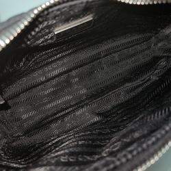 Prada Black Nylon Re-Nylon Hobo Bag