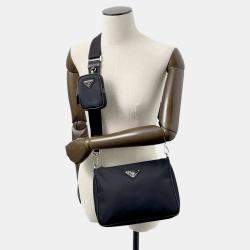Prada Black Nylon Re-Nylon Shoulder Bag