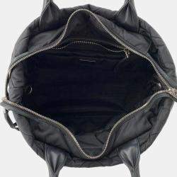 Prada Black Nylon Small Padded Re-Nylon Tote Bag 