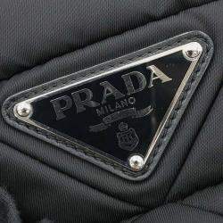 Prada Black Nylon Small Padded Re-Nylon Tote Bag 