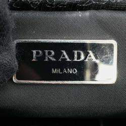 Prada Black Nylon Small Padded Re-Nylon Tote Bag 