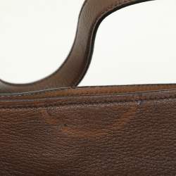 Prada Bruciato Cervo Leather Hobo