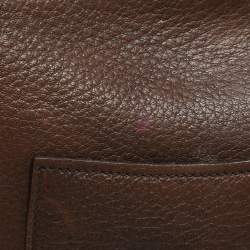 Prada Bruciato Cervo Leather Hobo