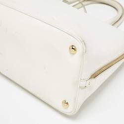 Prada White Saffiano Leather Large Promenade Satchel