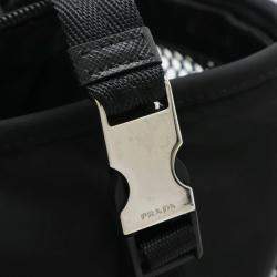 Prada Black Re-Nylon Triangle Pet Carrier Bag