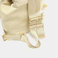 Prada Deserto Re-Nylon and Shearling Backpack Bag
