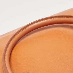 Prada Orange Saffiano Leather Large Gardener's Tote