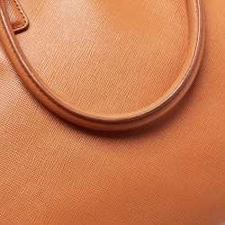 Prada Orange Saffiano Leather Large Gardener's Tote