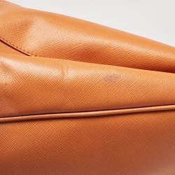 Prada Orange Saffiano Leather Large Gardener's Tote
