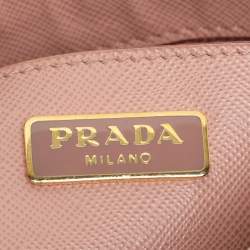 Pre Owned Prada Pink Saffiano Leather Mini Promenade Satchel