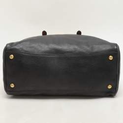 Prada Ombre Beige/Dark Blue Leather Satchel