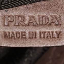 Prada Ombre Beige/Dark Blue Leather Satchel