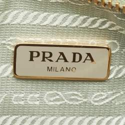 Prada Mint Green Raffia Re-Edition 2005 Shoulder Bag