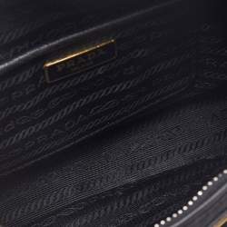 مملوكة مسبقًا Prada Black Nylon and Saffiano Leather Shoulder Bag