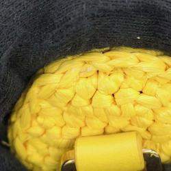 Prada Yellow Raffia Re-Edition 2005 Shoulder Bag 