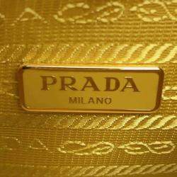Prada Yellow Raffia Re-Edition 2005 Shoulder Bag 