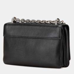 Prada Black Soft Calf Chain Crossbody