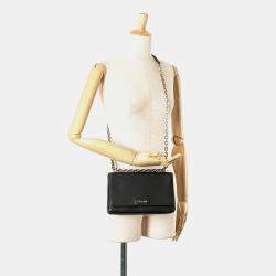Prada Black Soft Calf Chain Crossbody