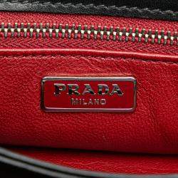 Prada Black Soft Calf Chain Crossbody
