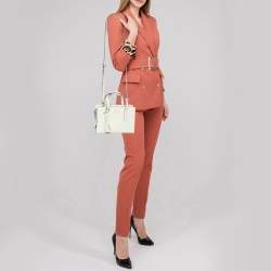 Prada White Patent Leather Re-edition 1995 Tote