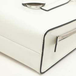Prada White Patent Leather Re-edition 1995 Tote