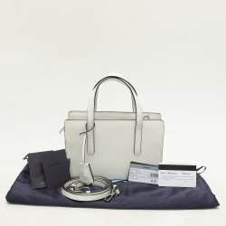 Prada White Patent Leather Re-edition 1995 Tote