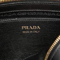 Prada Red Saffiano And City Calf Esplanade Satchel