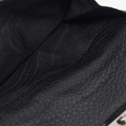 Prada Black Leather Compact Wallet