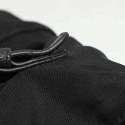 مملوكة مسبقًا Prada Black Leather and Nylon Double Pocket Backpack