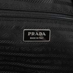 Prada Black Nylon and Leather Duffle Bag