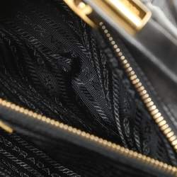 Prada Black Matelasse Leather Top Handle Bag