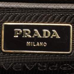 Prada Taupe Saffiano Lux Leather Large Galleria Double Zip Tote